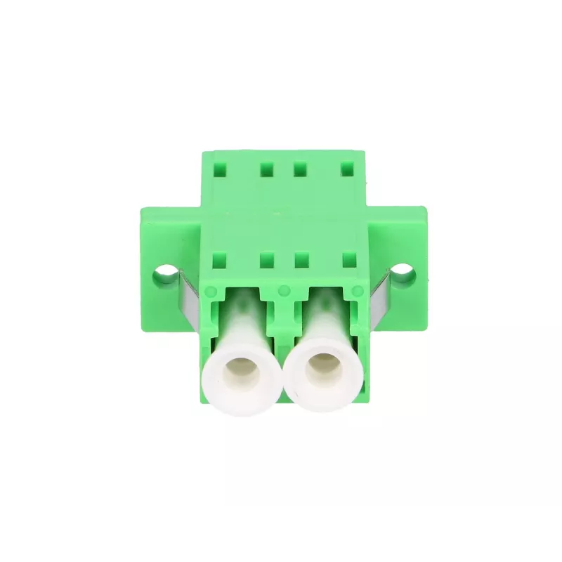 Fiber optic adapter Extralink LC/APC Singlemode Duplex, green, LC/APC connectors