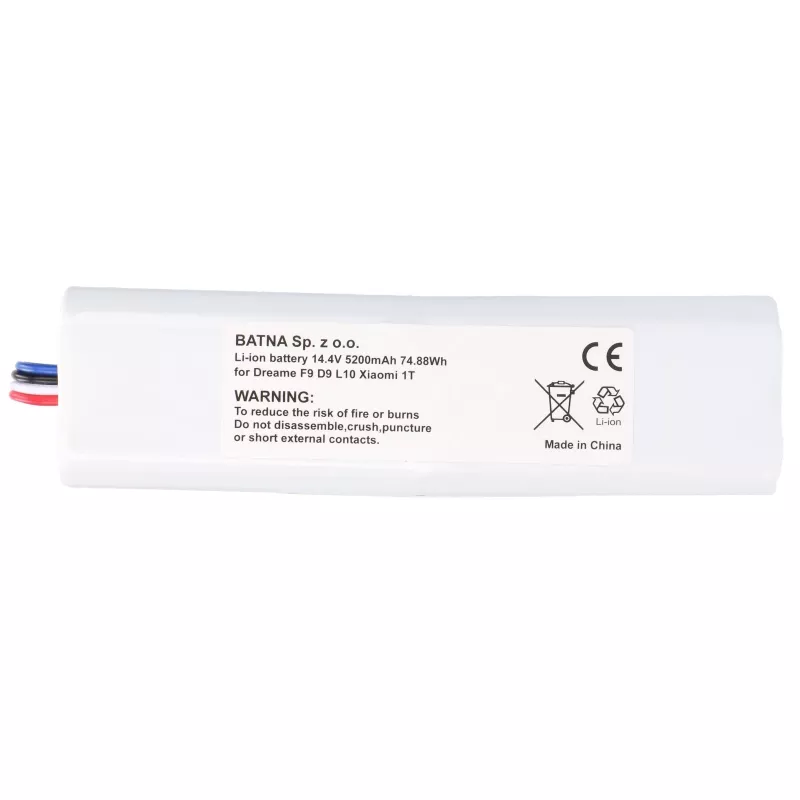 Battery for Dreame Vacuum F9/D9 PRO, 14.4V 5200mAh