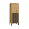 KAMARO 2DK SLIM/GŁ OAK ARTISAN DISPLAY CABINET