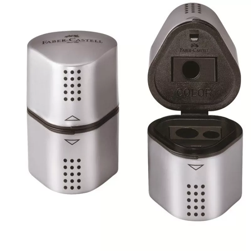 Manual pencil sharpener Faber-Castell Grip 2001 Silver