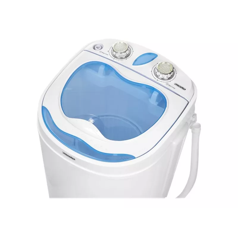 Top-load washing machine Mesko MS 8053 — 3 kg capacity, 360×370×530 mm, blue/white