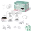 Electric double breast pump neno Bella Twin Moon — cordless, two-phase, LCD, 150 ml bottles, pearl