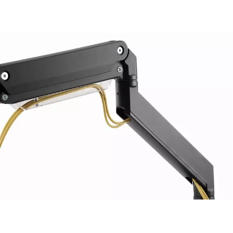 Desk monitor mount GEMBIRD MA-DA3-03, 3-arm, gas spring, VESA 75–100x100, supports 3 displays up to 27 inch, max 18 kg, black