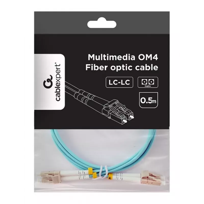 Multimode cable duplex OM4 50/125,LC/LC,0.5m