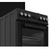 Freestanding cooker BEKO FSM52331DBDS, gas hob 4 burners (2900/2000/2000/1000 W), electric oven 60 L, 60 cm, energy class A, black