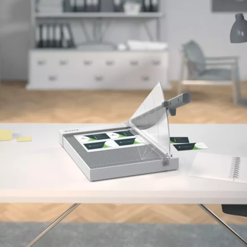 Leitz Precision Home Office Paper Cutter A4, 10 sheets, Manual clamp, Stainless steel, A4, 80 g/m², Anthracite