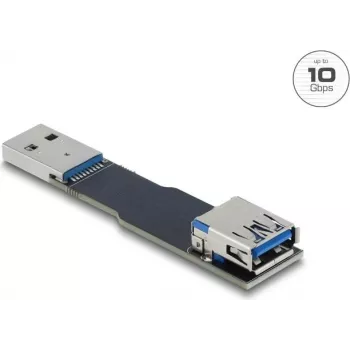 Gender changer cable DELOCK 67420 — USB Type-A to Type-A, black