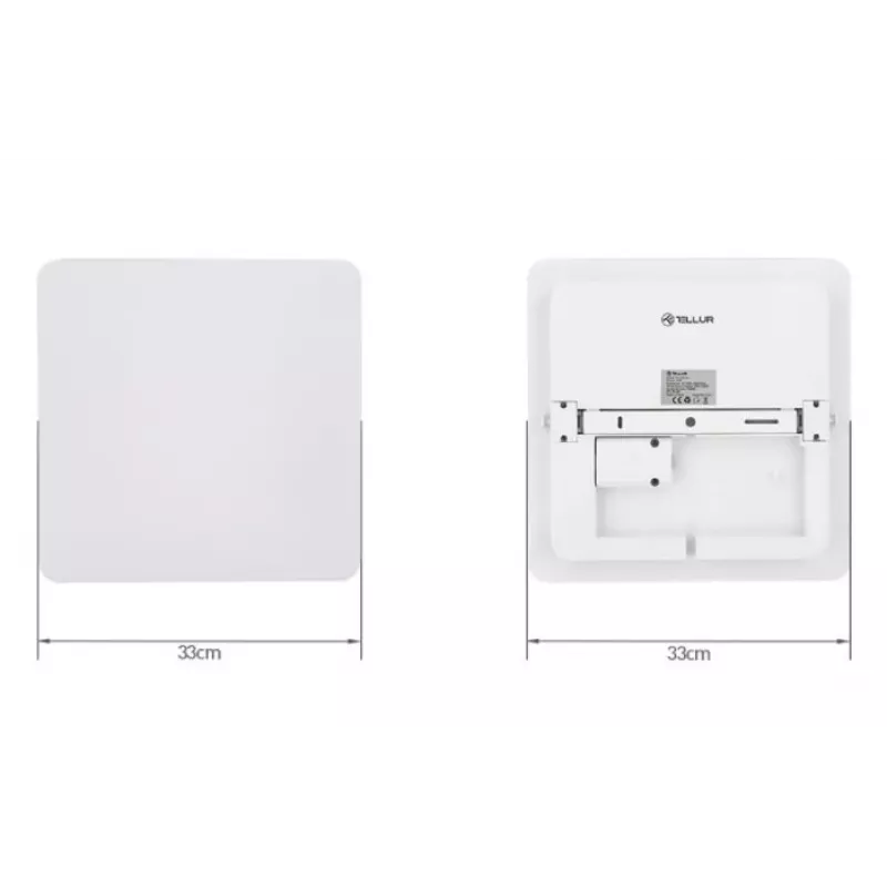Ceiling light Tellur Tellur WiFi LED 24W Square — 24W LED, square ceiling fixture, WiFi control