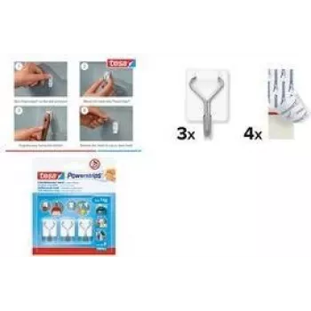 tesa Powerstrips Klebehaken for max. 1,0 kg, 3 St. (57615-00003-00)