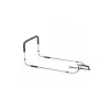 Height-adjustable bed rail for medical bed support