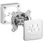 Wentronic Goobay SET 4-Hole Antenna Socket, 2dB - Through or End Socket, DC Pass-Through (67089)