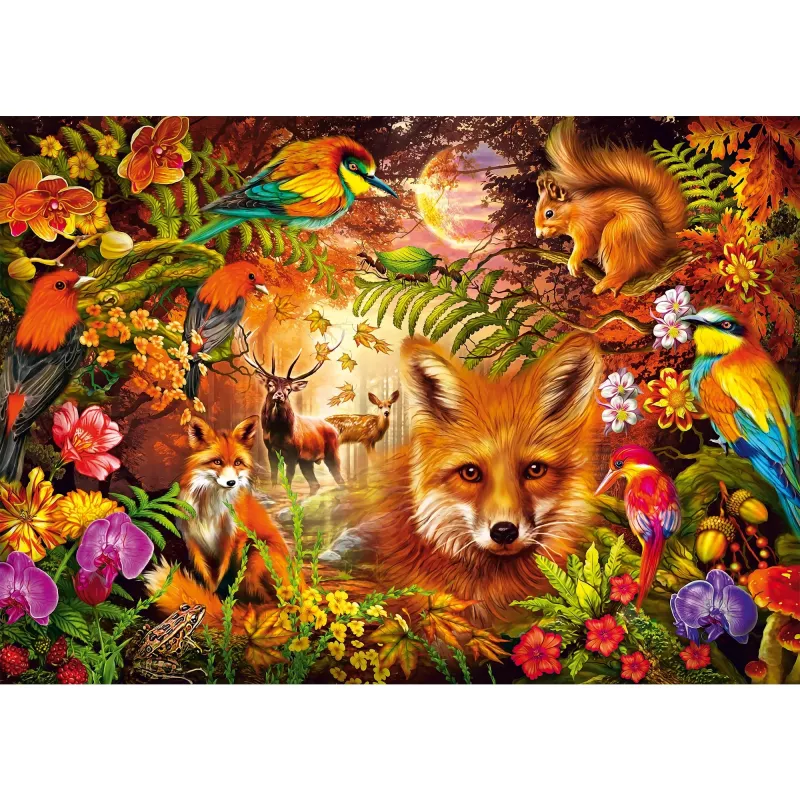 Blossoms, Fur and Feathers, Puzzle 1000 Pieces
