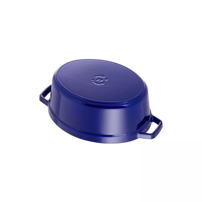 Cast iron cocotte Staub 4.25 L, 29 cm, blue