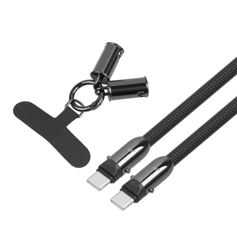 2in1 USB C cable 1m black