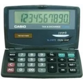 Calculator CASIO SL-210TE-WA-EC 10-digit solar and battery powered desktop calculator