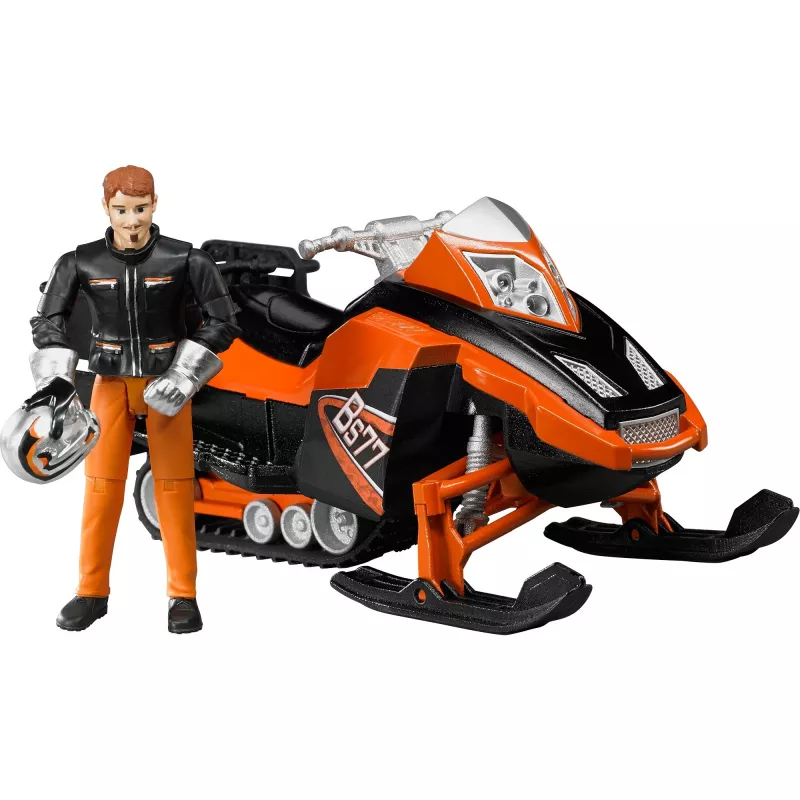 Bruder Snowmobile with driver
