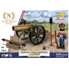 French Artilleryman with Cannon Building Blocks Set, 97 Pieces