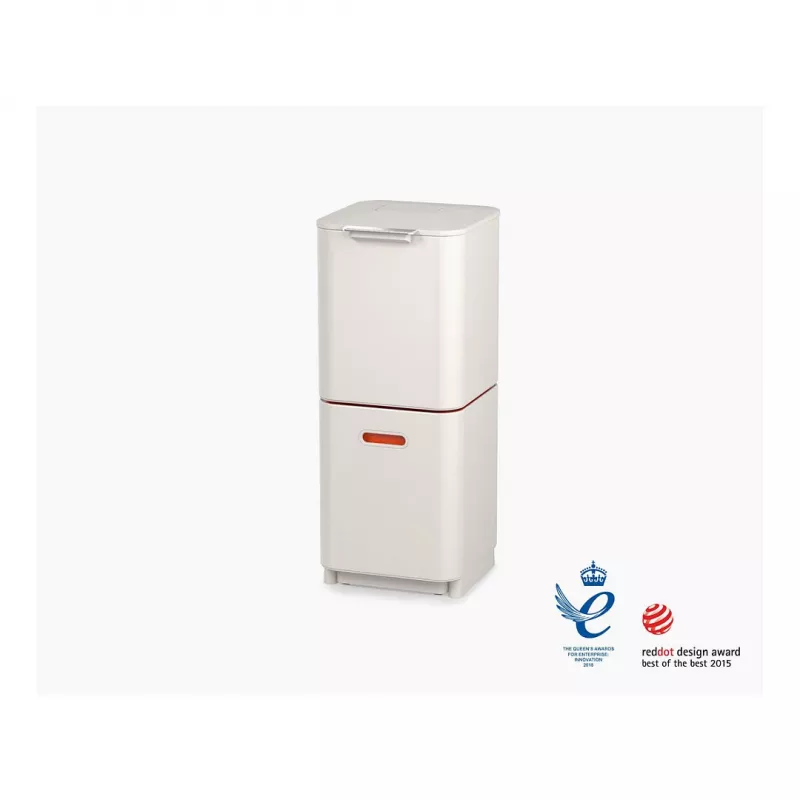 Joseph Joseph waste bin Totem 40 L stone grey