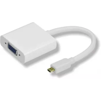 Microconnect HDMIDVGA video cable adapter 0.25 m HDMI Type D (Micro) VGA (D-Sub) White