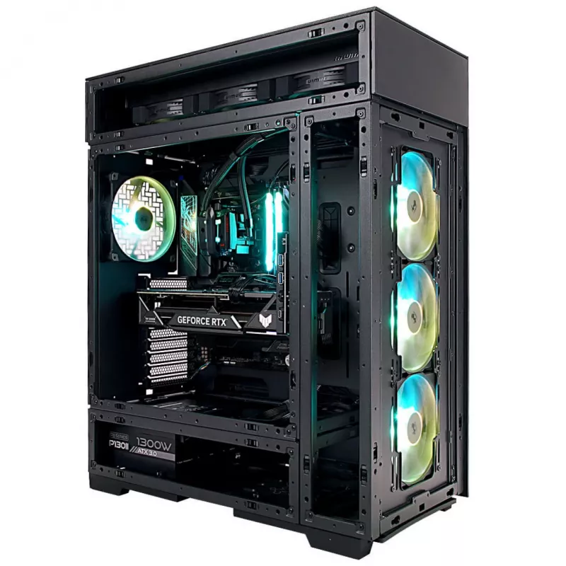 InWin Modfree Deluxe Big-Tower Tempered Glass - black