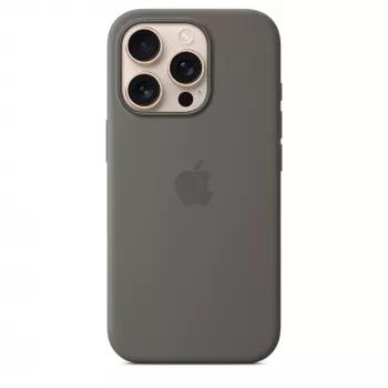 Apple iPhone 16 Pro Silicone Case with MagSafe - Stone Gray