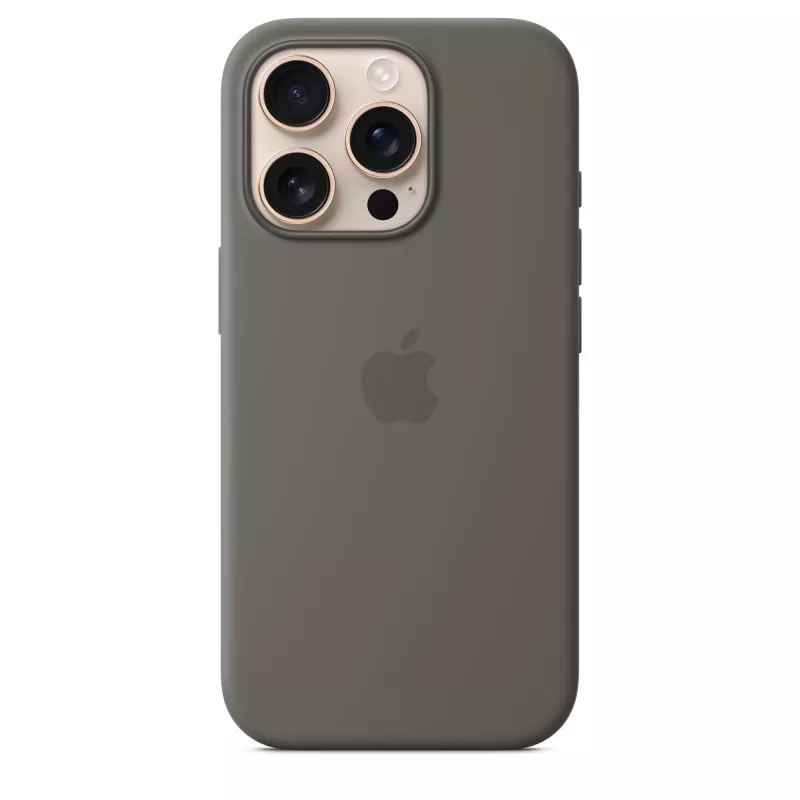Apple iPhone 16 Pro Silicone Case with MagSafe - Stone Gray
