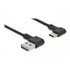 USB Cable DeLOCK EASY-USB 2.0 Type-A Male to Type-C Male 0.5m Black