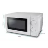Solo microwave oven ESPERANZA ESTOFADO — 700 W, 20 L, 5 power levels, 24.5 cm turntable, white