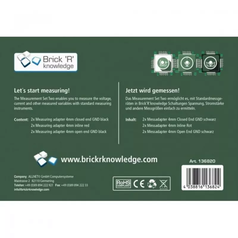 Measuring adapter set ALLNET ALL-BRICK-0638 Compatibility Brick’R’knowledge