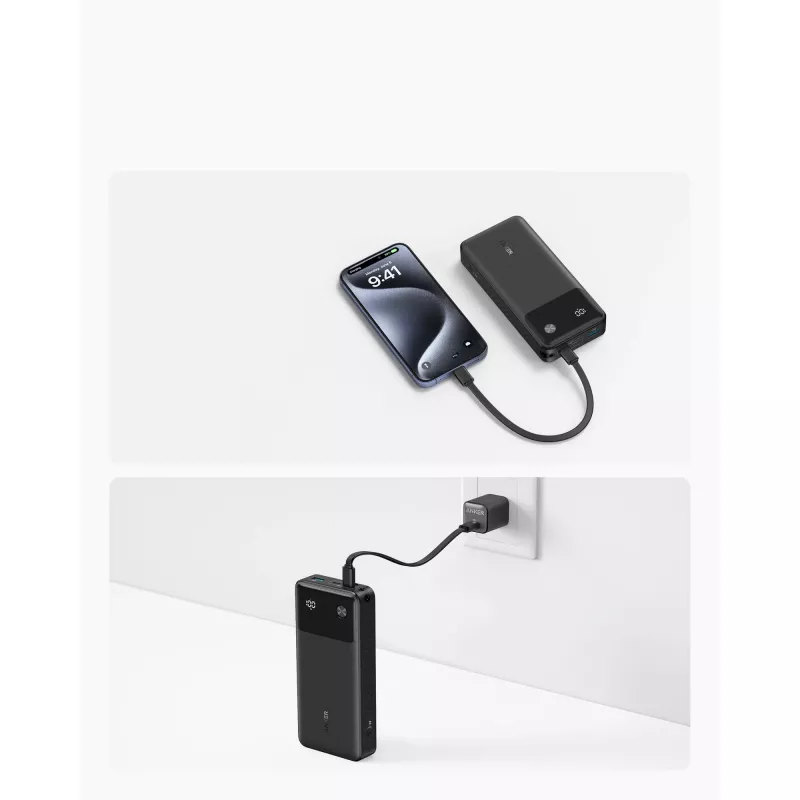 PowerBank with USB-C cable 20000 mAh 30W Black