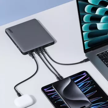 AUKEY Sprint X 20000mAh 100W Laptop Power Bank with PD3.0 - Grey