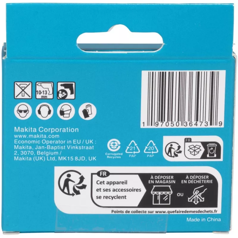 Drill Bit Set Makita E-25410 for Glass and Tile, 5 Pieces