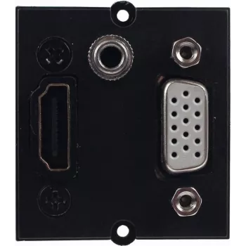 Bachmann 917.226 - 0,2 m - HDMI - VGA - Jack 3.5 mm - HDMI - VGA - Jack 3.5 mm - Male - Female - Black