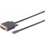 DVI-D USB Type-C Cable ShiverPeaks BS10-58025 1m