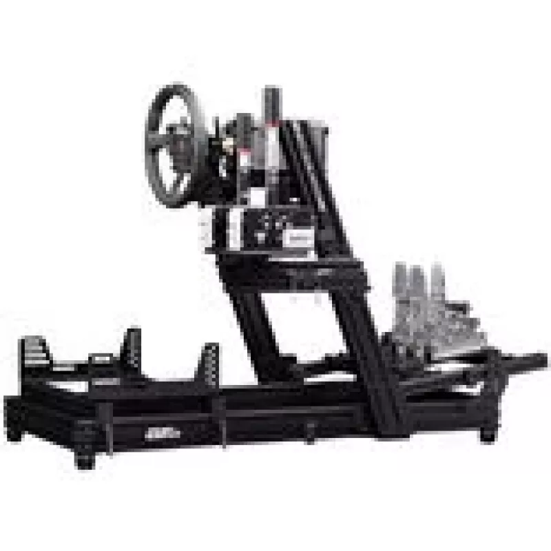 Next Level Racing GTElite Aluminium Simulator Cockpit - Wheel Plate Edition + O-Rouge C1-XL Cold Fusion Simracing Seat