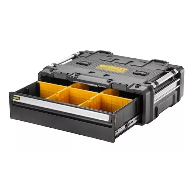 Tool Box DeWalt DWST08510-1 — Aluminum and Plastic Construction, Black/Yellow