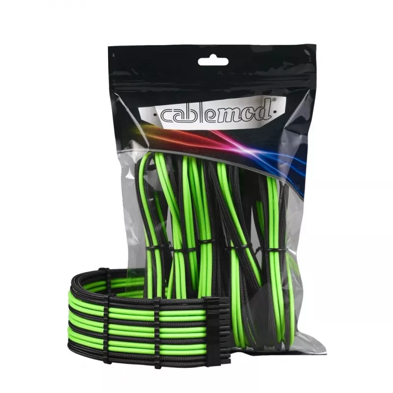 Internal Power Cable Cablemod CM-PCAB-BKIT-NKKLG-3PK-R Black Green