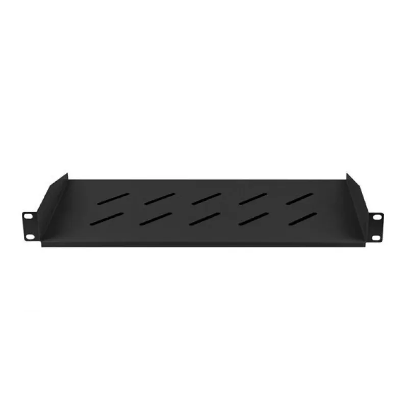 Lanberg AK-1014-B 19 inch Shelf 1U 483x220 mm, 25 kg, Black