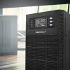 Qoltec 52284 Uninterruptible Power Supply UPS | 10kVA | 10000W | Power factor 1.0 | LCD | EPO | USB | On-line