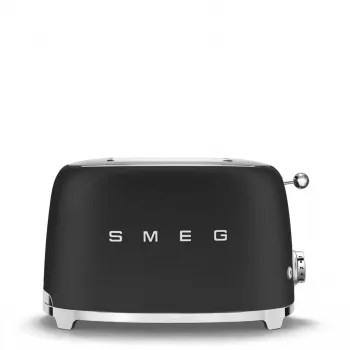 Toaster Smeg 50's Style TSF01BLMEU 2 Slice Black Stainless Steel