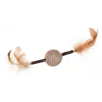 Doormat pet toy Trixie 42431 for cat and dog, polyacryl beige, 200 mm length, with rattle