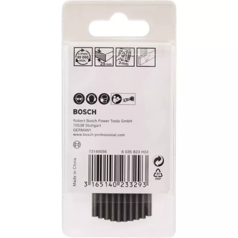 Cutting bit Bosch 2608620201 3.2 mm for Rotocut router — 10 pieces