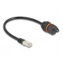 Network Cable DeLOCK 88146 RJ45 to RJ45 Cat.6A 0.25m Black