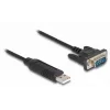 DeLOCK USB 2.0 to serial RS-232 adapter 50 cm FTDI Black