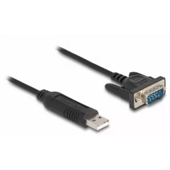DeLOCK USB 2.0 to serial RS-232 adapter 50 cm FTDI Black