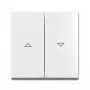 Switch plate and socket cover busch jaeger 1713-0-0202 — decorative wall plate for switches and sockets