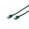 Network Cable Digitus CAT 5e SF/UTP 1m Green RJ-45