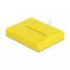 Breadboard DELOCK 18320 — plastic prototype board, yellow, 36×46×10 mm