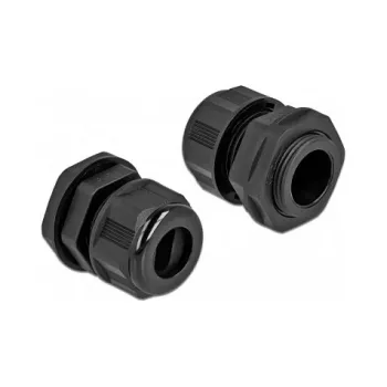 Cable Gland DeLOCK 60385 Black Plastic 2 pcs