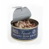 Wet cat food FISH4DOGS Mackerel with shrimp 70 g — adult, fish flavour, can, gluten‑free